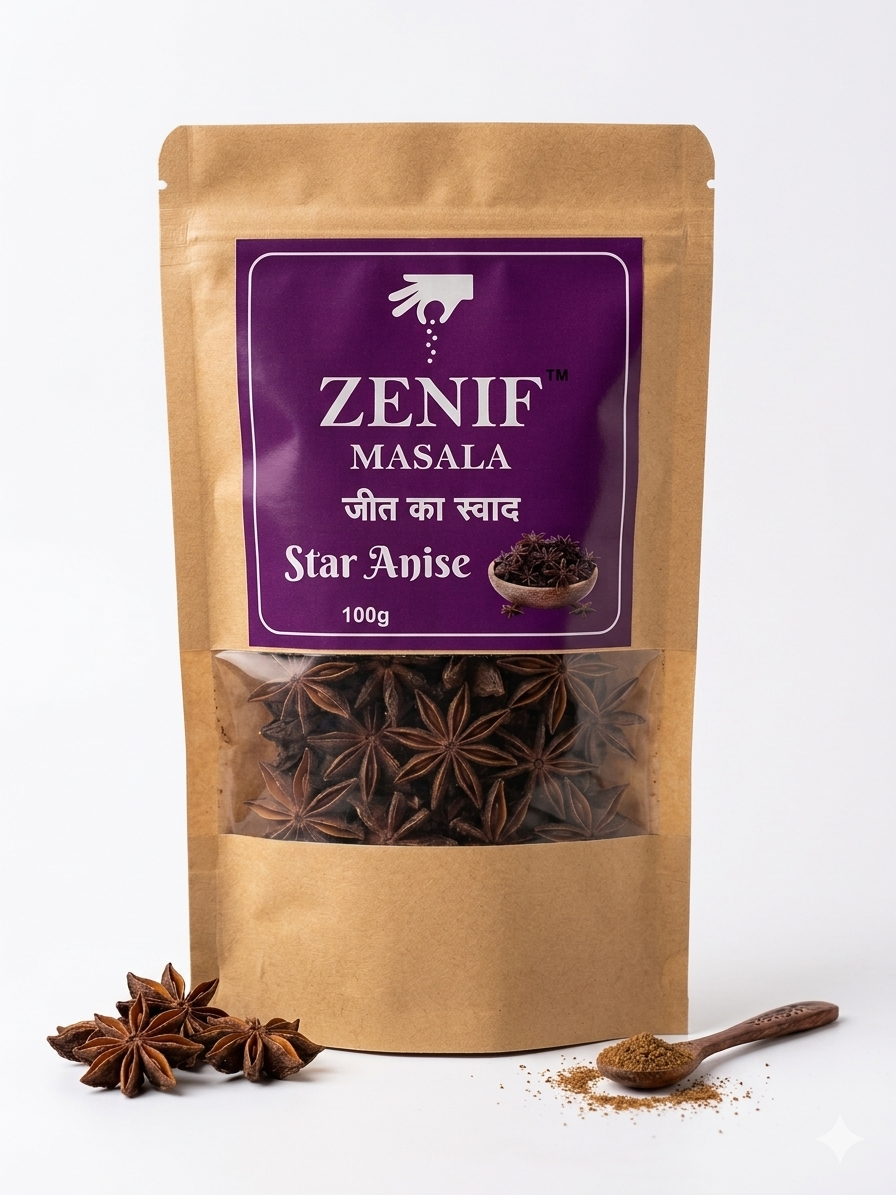 Zenif Masala Whole Spices Premium  Dalchini  Star Anise  & Jeera
